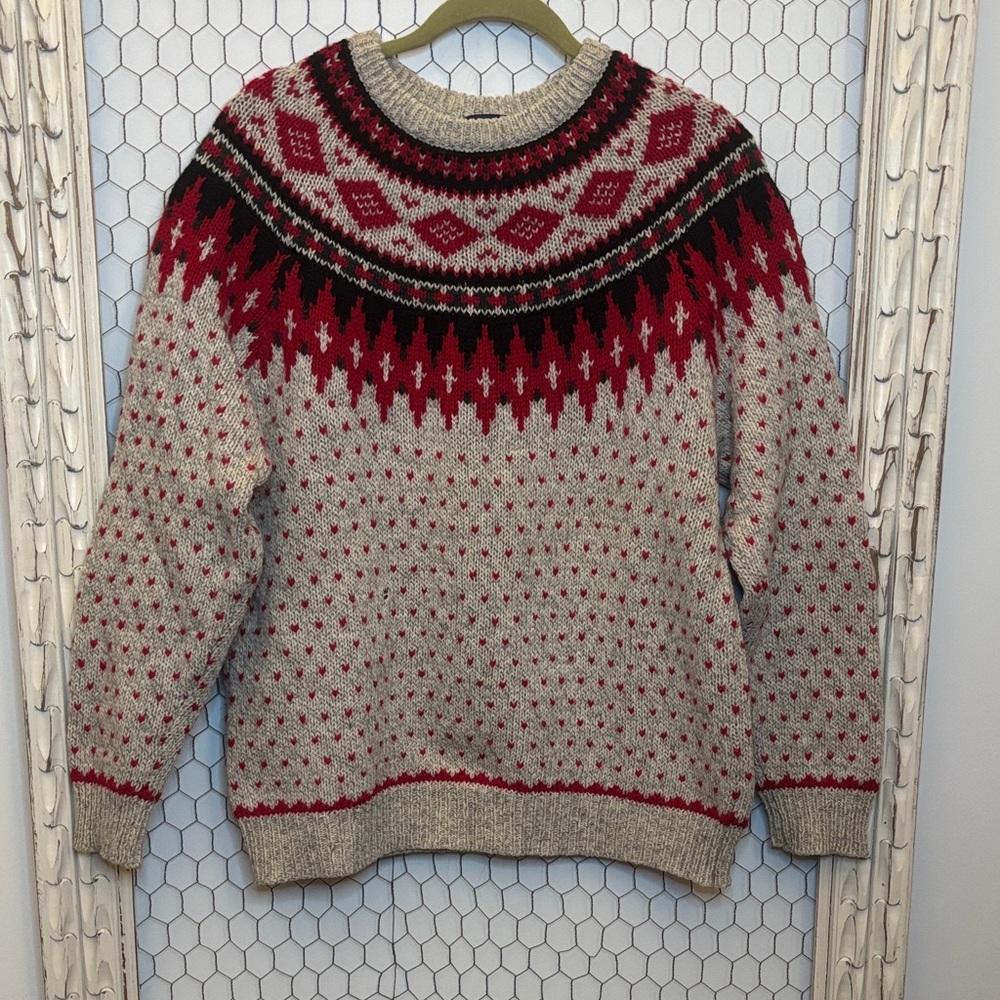Woolrich Vintage Navajo Geometric Crewneck Sweater